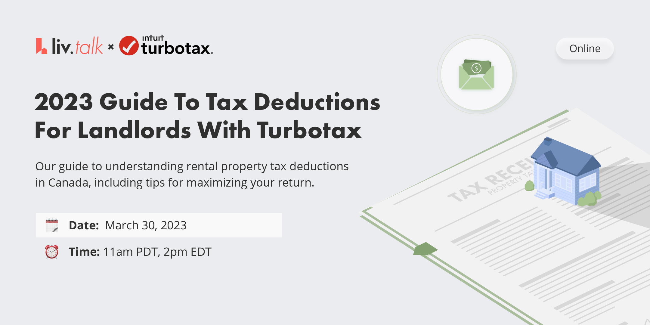 landlord tax deduction - turbotax and liv.rent webinar